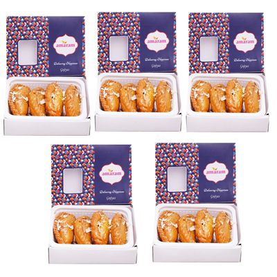 Amaram by Ghasitaram Holi- Sweets/ Holi Hampers/ Desi Ghee Gujiya Sweets Gift, 1000g