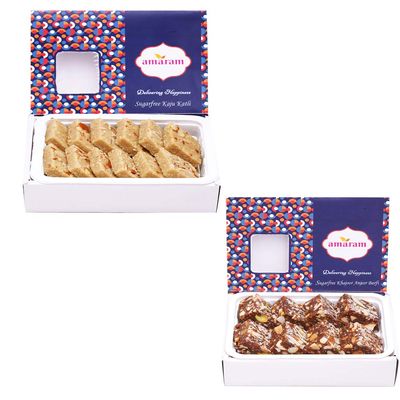 Amaram by Ghasitaram Sugarfree Assortment|Sugar Free Sweets|Diabetic Friendly|Diwali Sugar Free Sweets Box