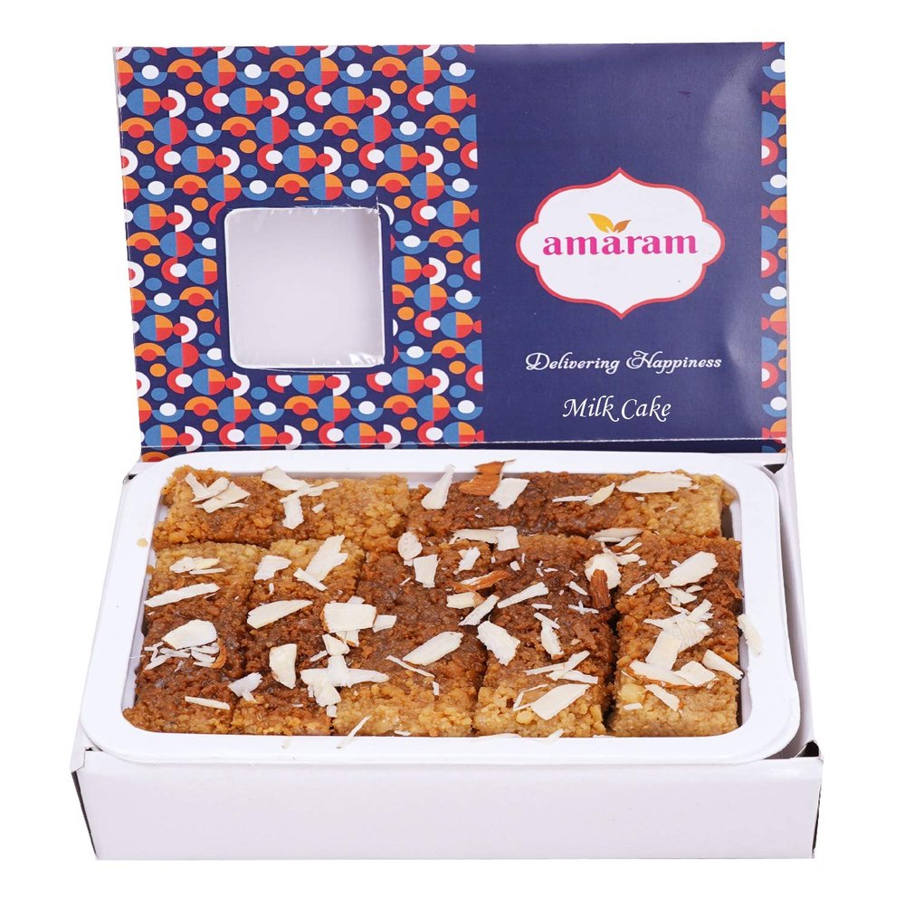 Amaram by Ghasitaram Milk Cake Sweets Gift, 200g |Sweets|Sweets Gift Pack|Diwali Sweets|Indian Mithai|Diwali Sweets Gift Box|