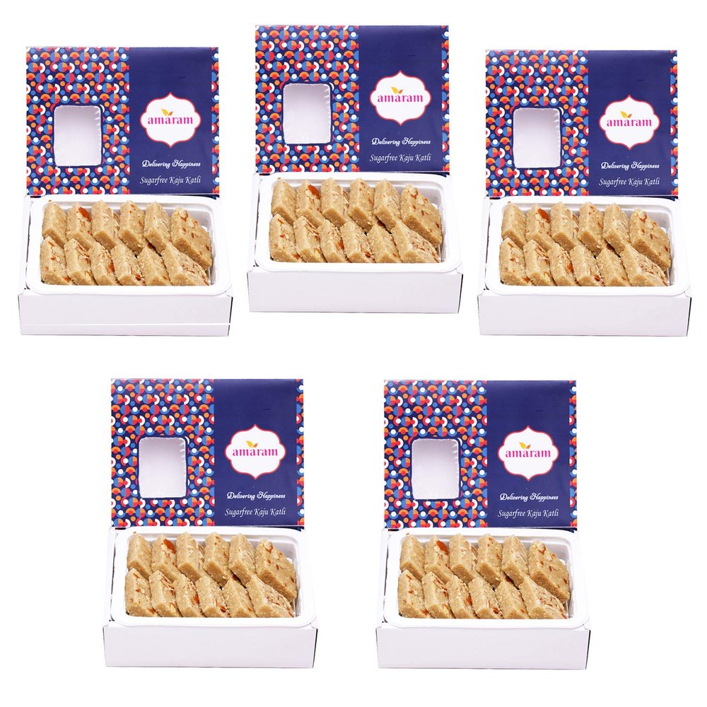 Amaram by Ghasitaram Sugarfree Kaju Katli Sweets Gift, 1000g||Sugar Free Sweets|Diabetic Friendly|Diwali Sugar Free Sweets Box|Sugarfree Sweet|Sugarfree