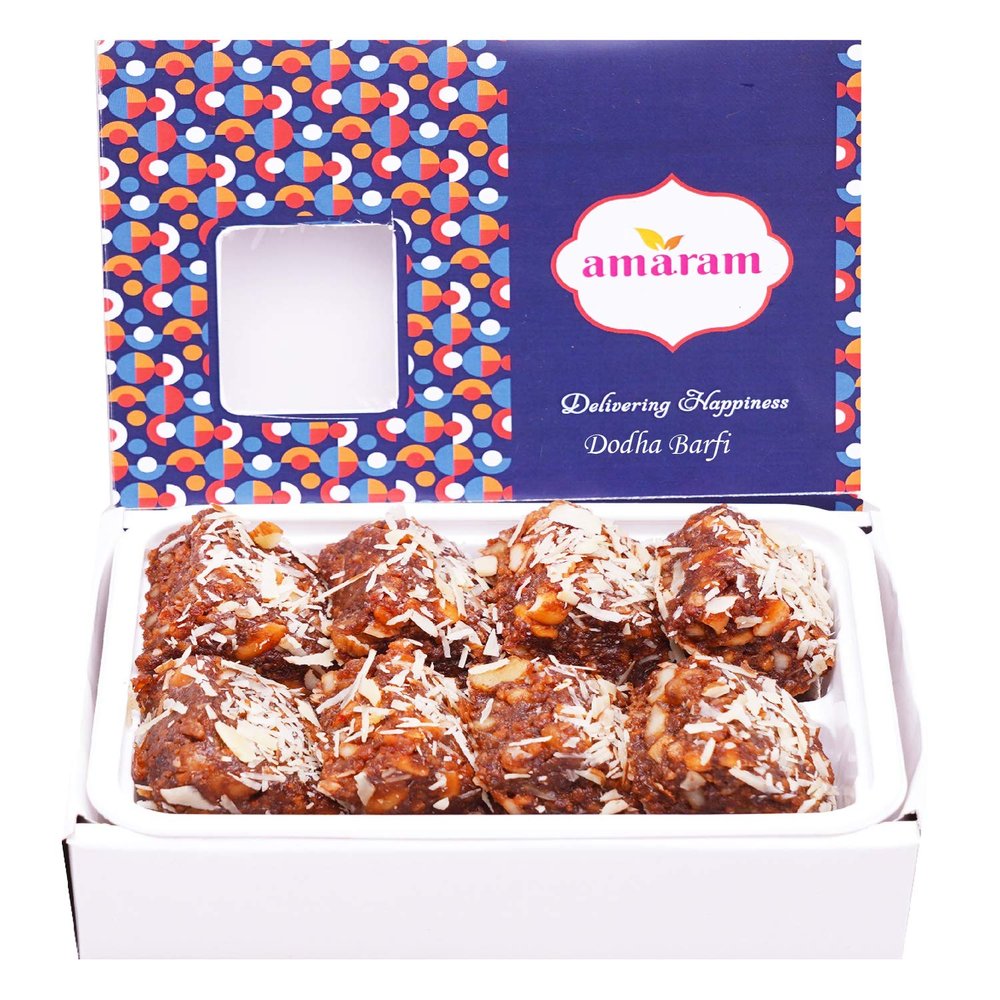 Amaram by Ghasitaram Dodha Barfi Sweets Gift, 200g|Sweets|Sweets Gift Pack|Diwali Sweets|Indian Mithai|Diwali Sweets Gift Box