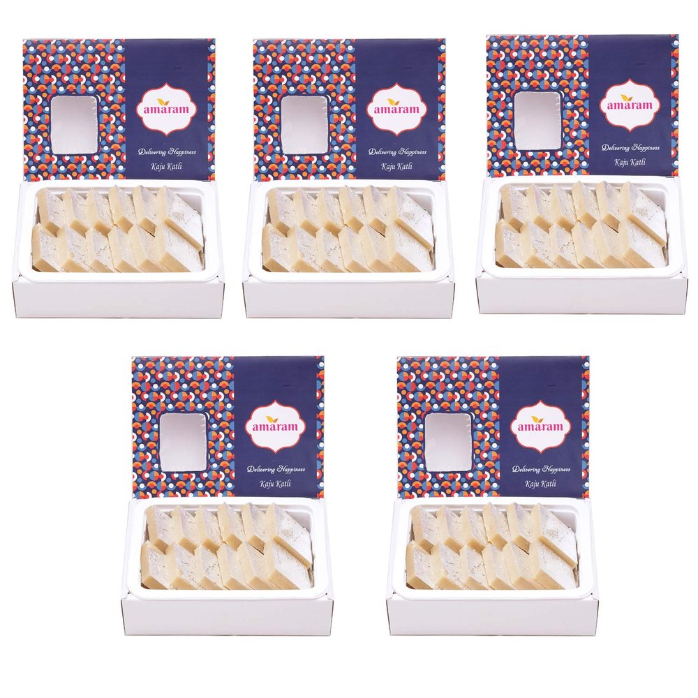 Amaram by Ghasitaram Kaju Katli Sweets Gift, 1000g |Sweets|Sweets Gift Pack|Diwali Sweets|Indian Mithai|Diwali Sweets Gift Box|