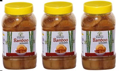 Natraj The Right Choice Bans/Bamboo Murabba (Pack of 3, 1kg Each)  A natural remedy to support height growth, made with premium bamboo shoots for health and wellness.