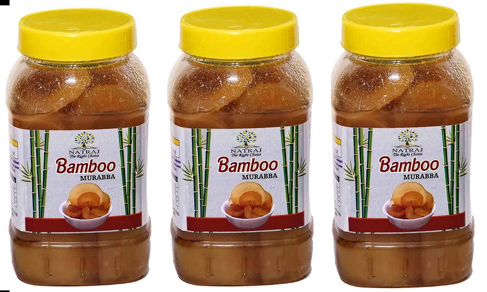 Natraj The Right Choice Bans/Bamboo Murabba (Pack of 3, 1kg Each) A natural remedy to support height growth, made with premium bamboo shoots for health and wellness.
