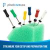50 Endodontic Green Dental Triangle Sponge Foam Cushion Holders for Endo Files by PlastCare USA view 2