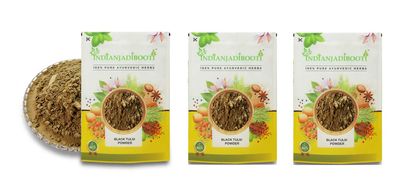 IndianJadiBooti Tulsi Basil Leaf Powder, 3 Packs of 900 Grams