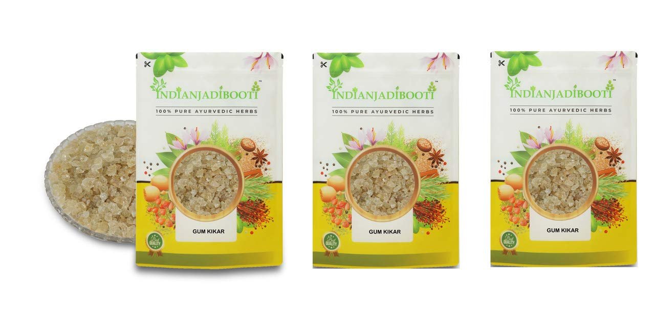 IndianJadiBooti Babul Gond Kikar Gum, 3 Packs of 900 Grams