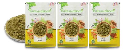 IndianJadiBooti Gurmar Gymnema Powder, 3 Packs of 900 Grams