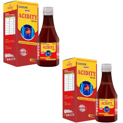 30M Ayurvedic Acidity Gas Relief Medicine Syrup (5 x 200 ml) for Hyperacidity, Indigestion, Gas, Flatulence, Heartburn, Reflux Esophagitis, Lesions of stomach (2)