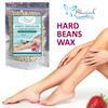 Bluejack Hard Wax Beans for Painless Hair Removal, Brazilian Waxing for Face, Eyebrow, Back, Chest, Bikini Areas, Legs At Home 100 g bag with 3 pcs Wax Spatulas (Milk Yellow) view 2
