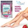 Bluejack Hard Wax Beans for Painless Hair Removal, Brazilian Waxing for Face, Eyebrow, Back, Chest, Bikini Areas, Legs At Home 100 g bag with 3 pcs Wax Spatulas (Strawberry Pink) view 2