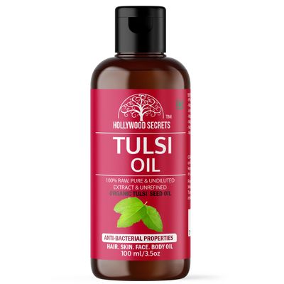 Hollywood Secrets Organic Pure Holy Basil Tulsi Seed Oil 100 ml