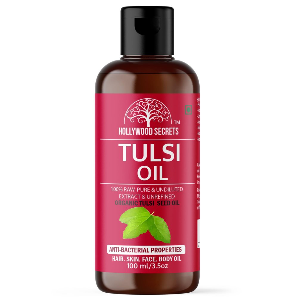 Hollywood Secrets Organic Pure Holy Basil Tulsi Seed Oil 100 ml