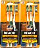 Reach Ultra-Clean Soft Toothbrush with Covers, Assorted Colors, 3 Count (Pack of 2) Total 6 Toothbrushes view 1