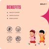 Boldfit Multivitamin Gummies for Kids Contains Vitamins C,E,B1, B2,B6,B7, and Magnesium Supports Immunity, Energy, and Bone Health -60 Multiflavor Gummies view 3