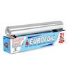 Eurofoil Food Wrap Aluminium Foil 21 Metre | Food Grade Strong & Durable Foil | for Packing, Wrapping, Cooking, Baking & Grilling | Non-Stick Multipurpose Parchment Paper | Keeps Food Fresh view 1