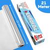 Eurofoil Food Wrap Aluminium Foil 21 Metre | Food Grade Strong & Durable Foil | for Packing, Wrapping, Cooking, Baking & Grilling | Non-Stick Multipurpose Parchment Paper | Keeps Food Fresh view 2