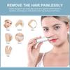 Facial Hair Removal for Women, USB Rechargeable Painless Touch Waterproof Women's Hair Remover Trimmer with LED Light for Peach Fuzz Fine Hair Face, Lip,Chin,CheekWhite view 2