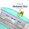 LetsShave Evior Trial Pack Shaving Razor Value Set For Women, 4 Blades + 1 Handle, Open Flow Cartridge, Dual Moisture Bar & Micro Comb Guard Bar, Razor For Women Underarms, Legs & Bikini Area view 4