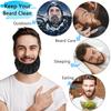 MIKIMIQI Men Beard Bandana, 2 Pack XL Size Men Beard Bib Black Beard Covers Soft and Silky Satin Facial Hair Apron Guard Bonnet Rag Man Bedtime Bib Beard Cap, Oversize Bib for Big Long Beard view 4