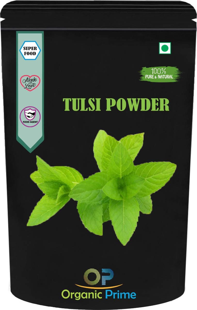Organic Prime Tulsi Leaf Powder | Holy Basil Leaf Powder - 200 GM by Organic Prime