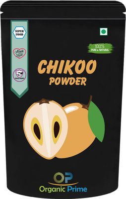 Organic Prime Chiku Powder | Chikoo Fruit Shake Powder | Dry, No Added Sugars and Preservatives - 100 GM by Organic Prime