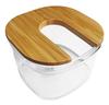 FitSand Bamboo Shaver Rinse Stand Compatible with All Skull Shaver Pitbull Gold PRO Electric Pitbull,Palm, Butterfly Kiss, Butterfly Pro and Bald Eagle Shavers for Men and Women view 2