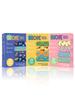 Aya Papaya Ouchie Non-Toxic Printed Bandages Tripal Combo Set Of 3(60 pack) - Space Blue, Yellow & Pink view 1