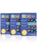 Aya Papaya Ouchie Non-Toxic Printed Bandages Tripal Combo Set of 3 (60 pack) - Space Blue view 1