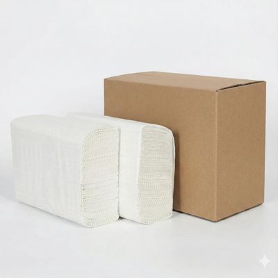 Dhwani Enterprise M Fold Tissue Paper - 1300 Piece 10 Packets