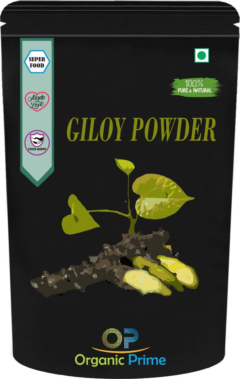 Organic Prime Giloy Powder | Guduchi | Tinospora cordifola Powder | Immunity support - 500 GM By Organic Prime