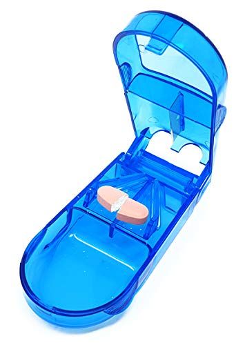 Care of india Travel Medicine Pill Case with Pill Cutter, Moisture-proof First Aid Organizer Dispenser - PACK OF 1