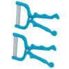 Healifty Spring Epilator Facial Hair Remover Hair Removal Spring Upper Lip Chin Cheeks Neck Stainless Steel Hair Threader 2pcs/ Set Blue view 1