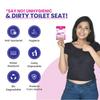 MildCares Disposable Toilet Seat Covers (Pack of 3, 30 Sheets) | No Direct Contact With Unhygienic Seats | Protects Against Germs For Public Toilets & Travel Essentials | Flushable & Nature Friendly view 2