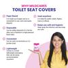 MildCares Disposable Toilet Seat Covers (Pack of 3, 30 Sheets) | No Direct Contact With Unhygienic Seats | Protects Against Germs For Public Toilets & Travel Essentials | Flushable & Nature Friendly view 3