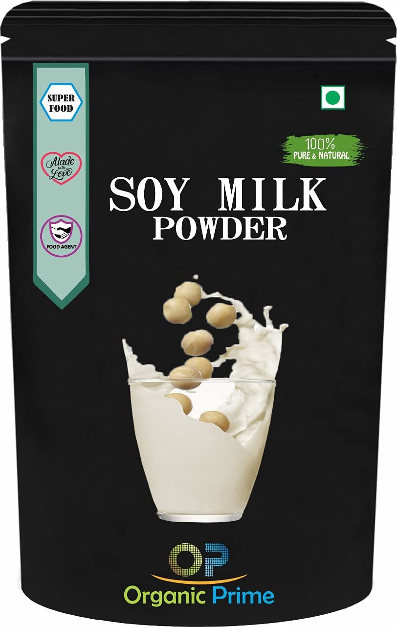 Organic Prime Soya Milk Powder | High in Protein | Vegan | Non-GMO - 100 GM by Organic Prime