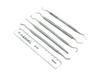 ADDLER Dental Teeth Hygiene Oral Care Kit Of Amalgam Carver, Scaler, Universal Scaler, Curettes, Explorer D/E. Serrated Double Ended, 6 MM Handle. No Slip. No Rust Autoclavable Qty 6. view 1