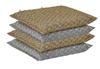 Gold and Silver Kitchen Sponge Scrubber, Heavy Duty Metallic Sink, Pot, Dish Washing Scrubber Non-Scratch, Non-Metal, Kosher Sponge, Pack of 4 (Superio) view 1