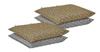 Gold and Silver Kitchen Sponge Scrubber, Heavy Duty Metallic Sink, Pot, Dish Washing Scrubber Non-Scratch, Non-Metal, Kosher Sponge, Pack of 4 (Superio) view 2