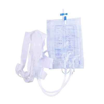 Vinayakart Men Urinary Drainage Bag with Anti Reflux Chamber Medical Easy-Tapped (2 x 1000 ml)