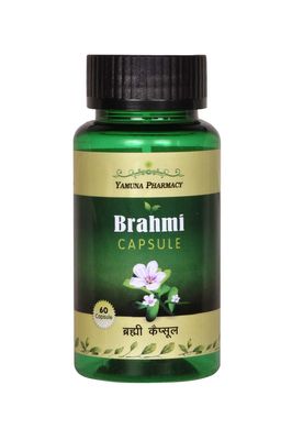 BRAHMI EXTRACT CAPSULES | YAMUNA PHARMACY | PURE BRAHMI EXTRACT | VEG CAPSULES | BENEFICIAL FOR BRAIN | 60 CAPSULES