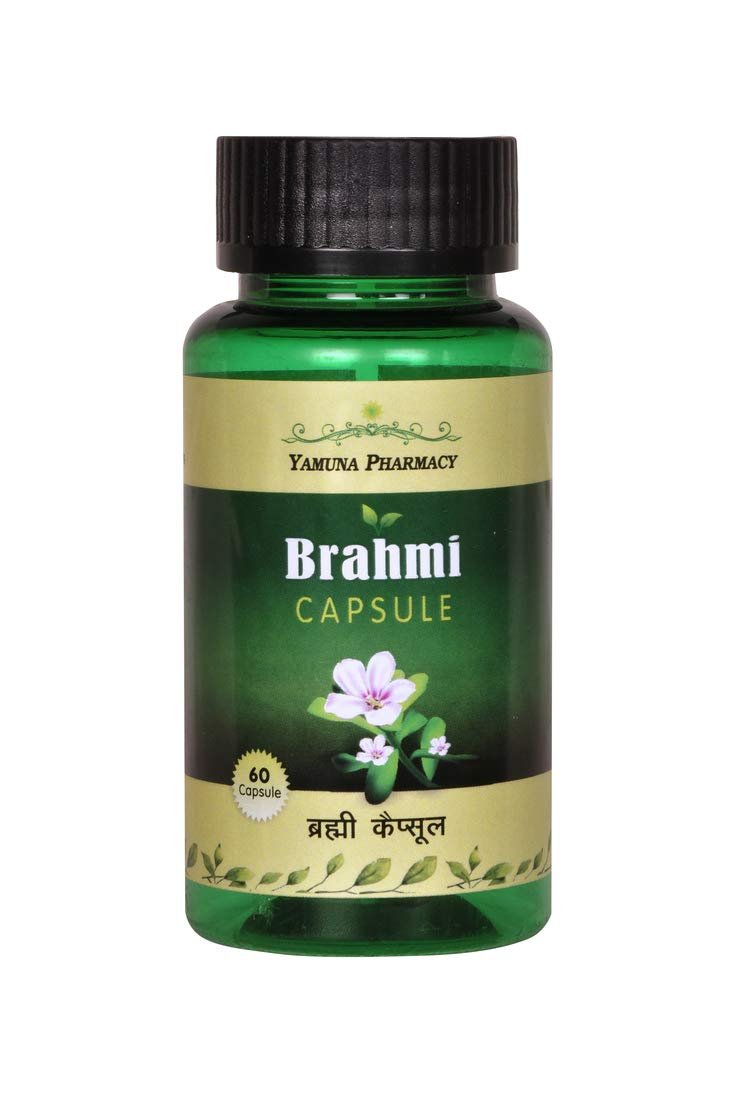 BRAHMI EXTRACT CAPSULES | YAMUNA PHARMACY | PURE BRAHMI EXTRACT | VEG CAPSULES | BENEFICIAL FOR BRAIN | 60 CAPSULES