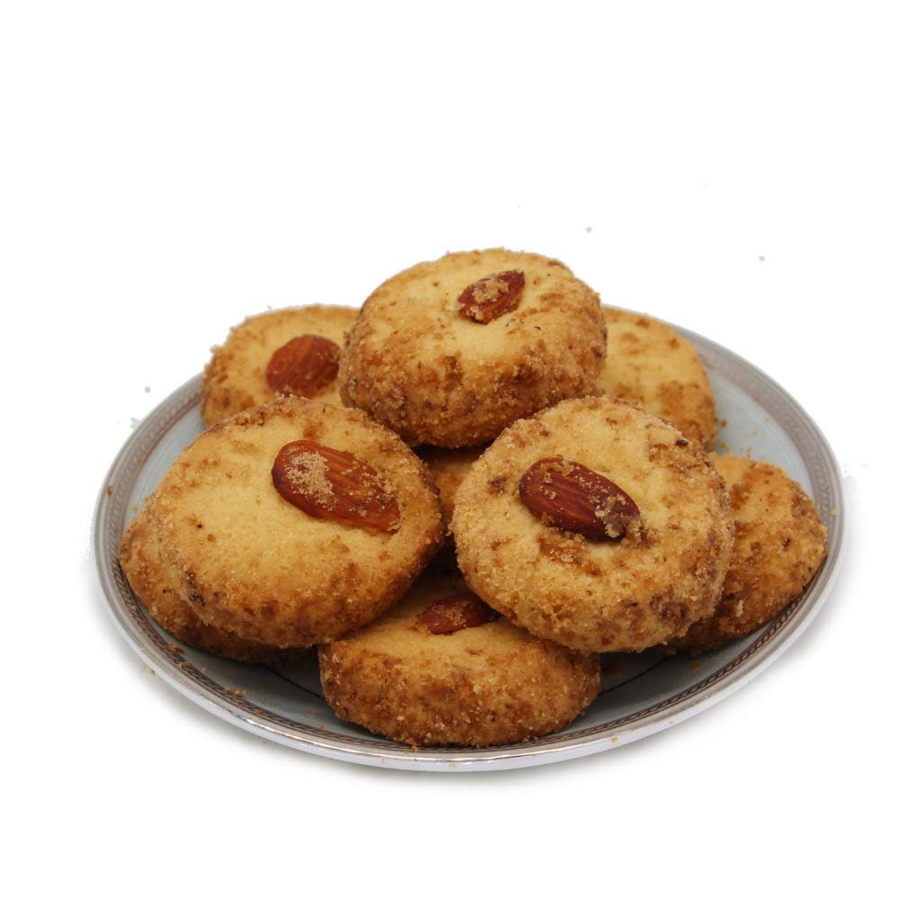 Biskutwala Old Delhi Famous Traditionally Prepared Badam Cookies Biscuits Ideal for Breakfast 250gm