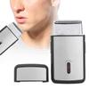 Mini USB Electric Shaver, USB Rechargeable Facial Ultra Thin Electric Shaver with USB Charger and Cleaning Brush for Men's Facial Use Home Travel and Camping view 3