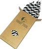 Black Striped Paper Straws, Colorful Stripes Paper Drinking Straws 100 Pack (Black Stripes), Durable & Biodegradable Drinking Straws view 3