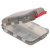 ARTIBETTER 10 Compartment Portable Medicine Box Double Layer Pill Case Travel Organizer with Secure Seal for Home Camping Office Mini Storage Container Grey view 1