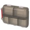 ARTIBETTER 10 Compartment Portable Medicine Box Double Layer Pill Case Travel Organizer with Secure Seal for Home Camping Office Mini Storage Container Grey view 3