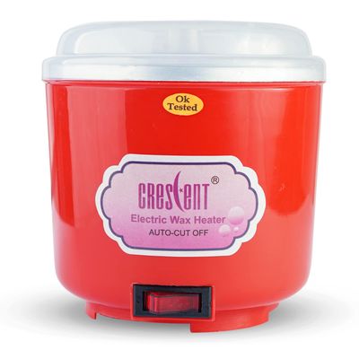 CRESCENT Professional Electric Wax Heater With Automated Temperature Control For Women, Shock Proof, Red - 1 Piece