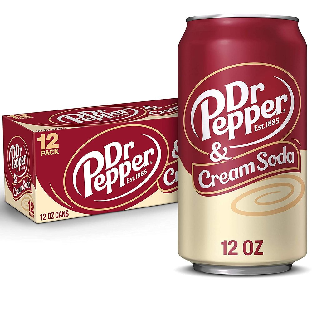 Dr.Pepper Naturally And Artificially Flavored Cream Soda 355ml
