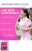 Vinbila A J Sweat Clear 5 Layers Protection Underarm Sweat Soft Stay Confident Longer Arm Pads For Unisex Leak Proof Sweat Pads One Size Fits All (10 Pads = 1 Pack) (White, 10 Pads) view 4